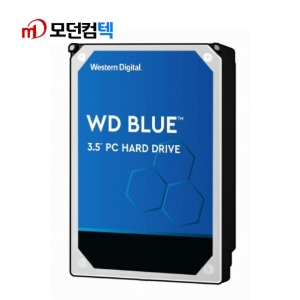 모던컴텍 컴퓨터 HDD WD BLUE 2TB 3.5인치 WD20EZAZ 하드디스크 2테라 데스크탑용