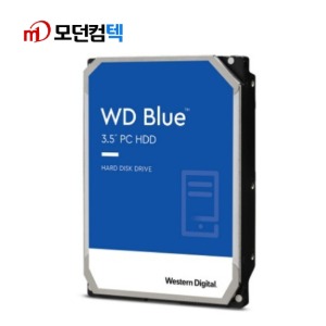모던컴텍 컴퓨터 HDD WD BLUE 3TB 3.5인치 WD30EZAZ 하드디스크 3테라 데스크탑용